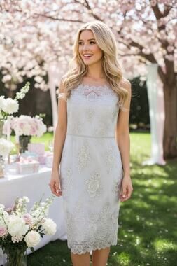 NWT MARCHESA NOTTE DRESS LACE SEQUIN EMBROIDERED COCKTAIL PARTY WEDDING GUEST